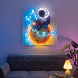 Pesca Espacial – Obra Acrílica Iluminada