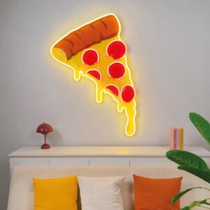 Pizza Artística en Acrílico Luminoso