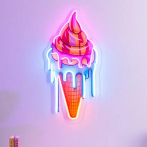 Tentación Helada – Letrero Neón